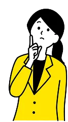 考える女性のイラスト
